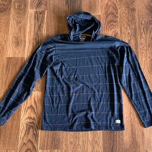 Billabong Navy and Gold Striped Hoodie